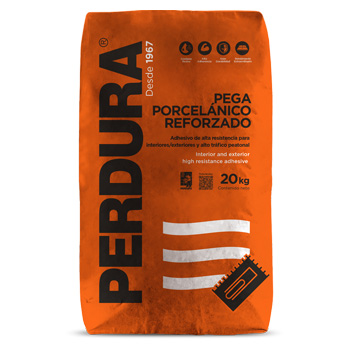 SACO PEGA PORCELANICO REFORZADO PERDURA GRIS 20 KG